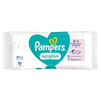 Pampers Sensitive Baby Wipes 1 Packs of 52 Wipes = 52 Baby Wet Wipes