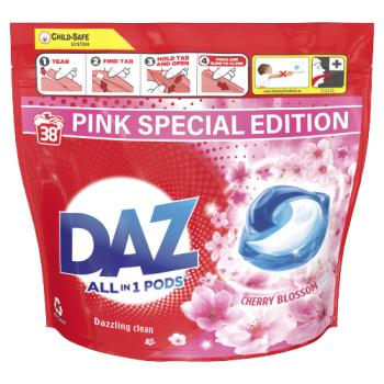 DAZ All-in-1 PODS Washing Liquid Capsules 38 Washes Cherry Blossom