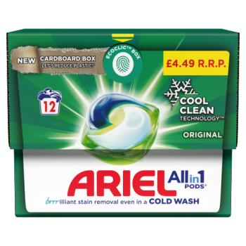 Ariel Washing Caps All-in-1 12s Pm£4.49