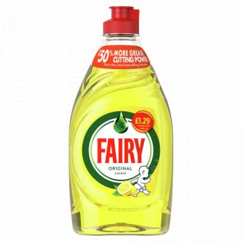 Fairy Lemon Washing Up Liquid with LiftAction 383ml