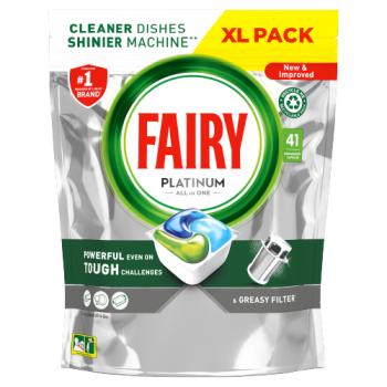 Fairy Platinum All In One Dishwasher Tablets Regular, 41 Capsules