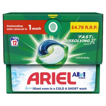 Ariel All-in-1 PODS®, Washing Capsules 12 Washes