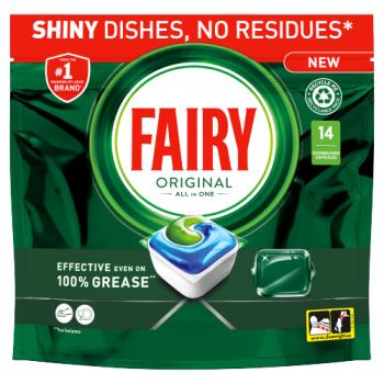 Fairy All in One Dishwasher Tablets Original, 14  Tablets
