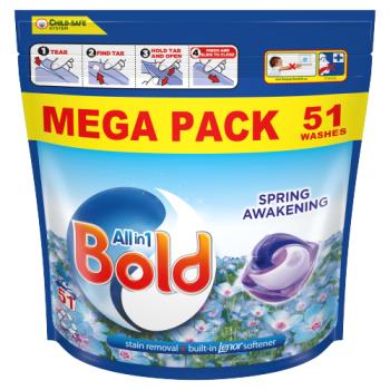 Bold All-in-1 PODS® Washing Liquid Capsules 51 Washes, Spring Awakening