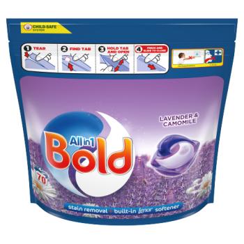 Bold All-in-1 PODS® Washing Liquid Capsules 70 Washes, Lavender & Camomile