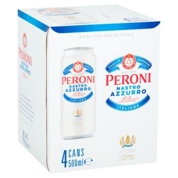 Peroni Cans 4 Pack`