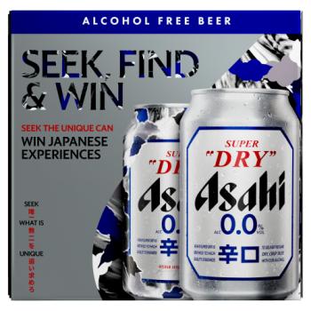 Asahi Super Dry Beer 4 x 330ml