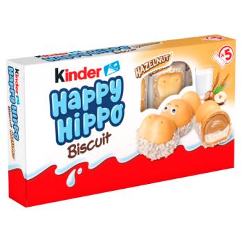 Kinder Happy Hippo Milk Chocolate and Hazelnut Biscuits Multipack 5 x 20.7g (103g)