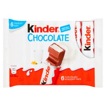 Kinder Medium Chocolate Bars 6 x 21g (126g)