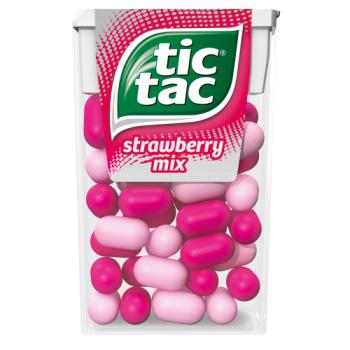 Tic Tac Strawberry Mix Flavoured Sugar Coated Sweets 18 g