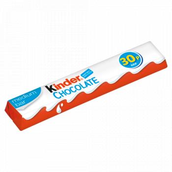 Kinder Medium Chocolate Single Bar 21g