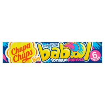 Chupa Chups Big Babol Blue Raspberry Flavour Soft Bubble Gum 6 Pieces 27.6g