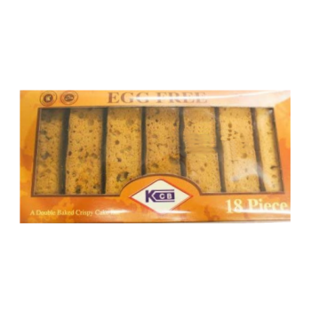 KCB Double Baked Crispy Cake Rusk Egg Free 18s 
