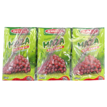 Popular Maza Red Grape Fruit Drink 6 x 250ml 