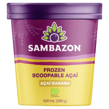 Sambazon Açaí Banana Frozen Scoopable Açaí 380g