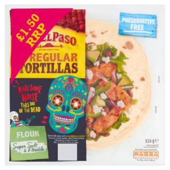 Oep Flour Tortilla £1.50 326g