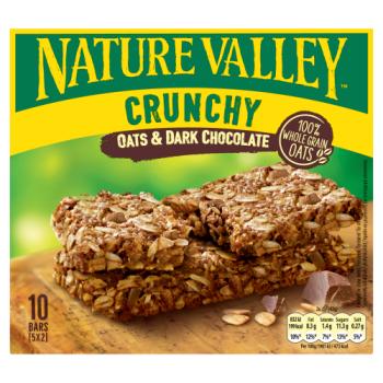 Nature Valley Crunchy Oats & Dark Chocolate 5 x 42g (210g)
