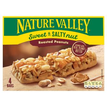 Nature Valley Sweet & Salty Nut Roasted Peanuts Bars 4 x 30g (120g)