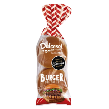Dulcesol Brioche Burger Buns 4pk 