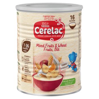 Cerelac Infant Cereals with Milk Mixed Fruits & Wheat from 7-36 Months 16 x 25g (400g)