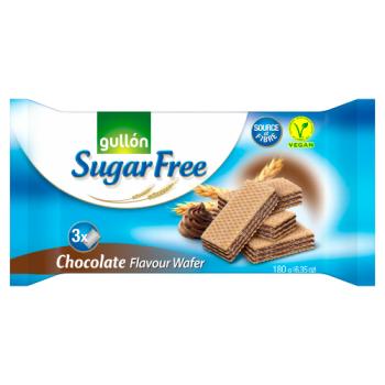 Gullón Sugar Free Chocolate Flavour Wafer 3 x 60g (180g)