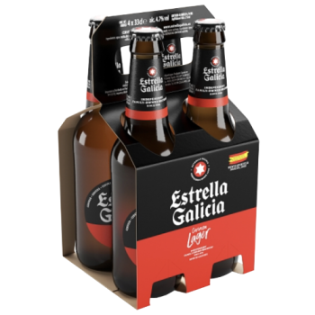 Estrella Galicia Cerveza Lager 4 x 330ml 