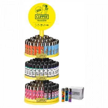 Clipper Printed Design 3 Tier Carousel Display 144 +20 FOC