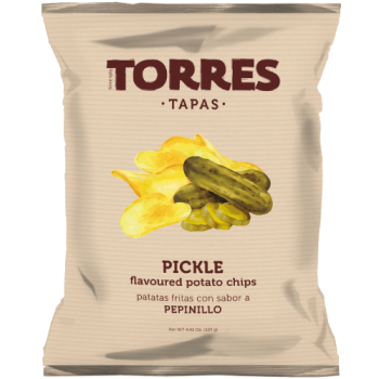 Torres Tapas Pickle Flavoured Potato Chips 125g