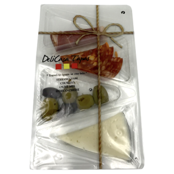Delicasa Tapas Selection with Serrano Ham, Chorizo, Olive Mix & Iberico Cheese