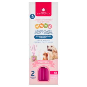 Cristalinas Reed Diffuser Odour Eliminator Cube Refill Fluffy Towels 2 x 30ml
