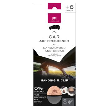 Cristalinas Sandalwood and Cedar Car Air Freshener 6ml