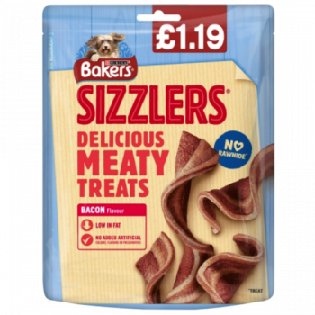 Bakers Dog Treats Bacon Sizzlers 90g 
