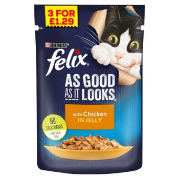 Felix As Good As It Looks with Chicken in Jelly 100g