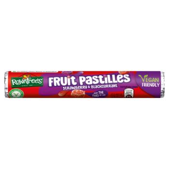 Rowntree's Fruit Pastilles Strawberry & Blackcurrant 50g 