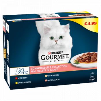 GOURMET Perle Mini Fillets in Gravy 12 x 85g (1020g)