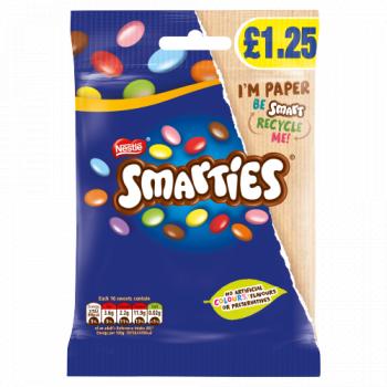 Smarties Milk Chocolate Sharing Bag 87g PMP £1.25