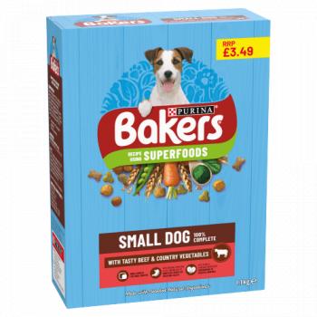 Bakers Small Dog with Tasty Beef & Country Vegetables 1.1kg