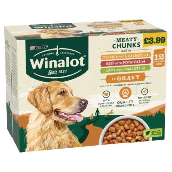 Winalot Meaty Chunks in Gravy 12 x 100g (1200g)