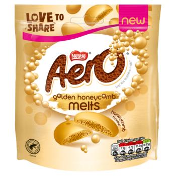 Aero Melts Golden Honeycomb Chocolate Sharing Bag 86g