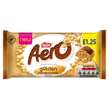 Aero Golden Honeycomb Chocolate Sharing Bar 90g PMP £1.25