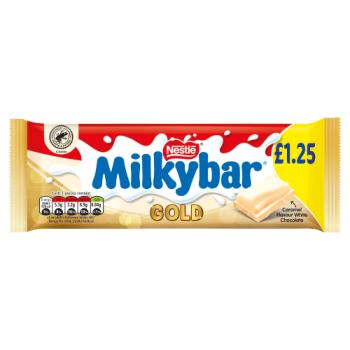Milkybar Gold Caramel Flavour White Chocolate Sharing Bar 85g PMP £1.25