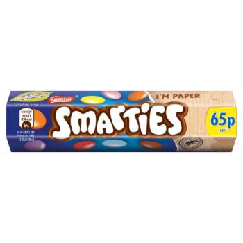 Smarties Milk Chocolate Tube 38g PMP 65p