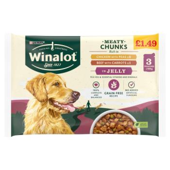 Winalot Meaty Chunks in Jelly 3 x 100g (300g)