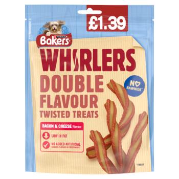 Bakers Whirlers Bacon & Cheese Flavour 130g