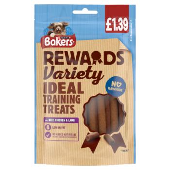 BAKERS Rewards Beef, Chicken and Lamb Dog Treats 100g PMP