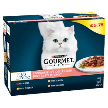 Gourmet Perle Connoisseur's Collection Mini Fillets in Gravy 12 x 85g (1020g)