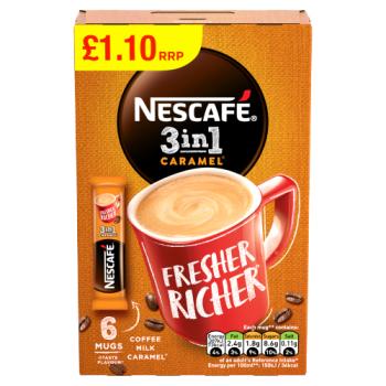Nescafe 3in1 C'mel £1.10 17g