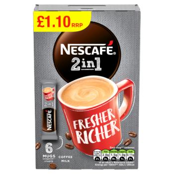 Nescafe 2in1 Orig £1.10  6's
