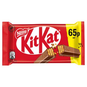 Kit Kat 4 Finger Milk Chocolate Bar 41.5g PMP 65p