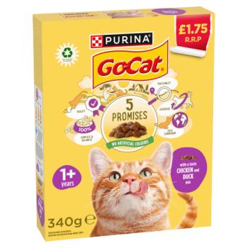 Go-Cat with a Tasty Chicken and Duck Mix 1+ Years 340g